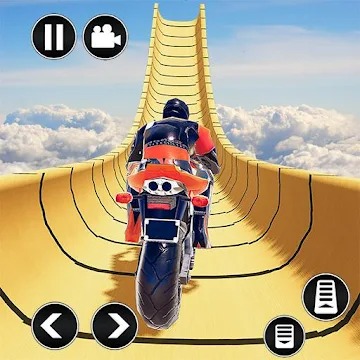 Mega Ramp Stunt Moto - Fun & Run 3D Game