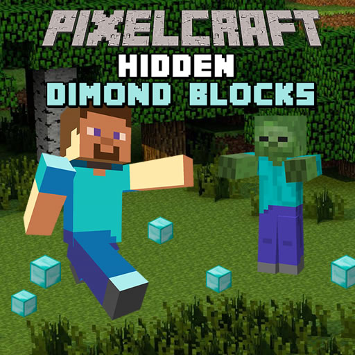 Pixelcraft Hidden Diamond Blocks