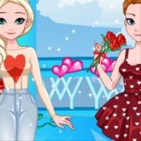 Frozen Sisters Valentine Date
